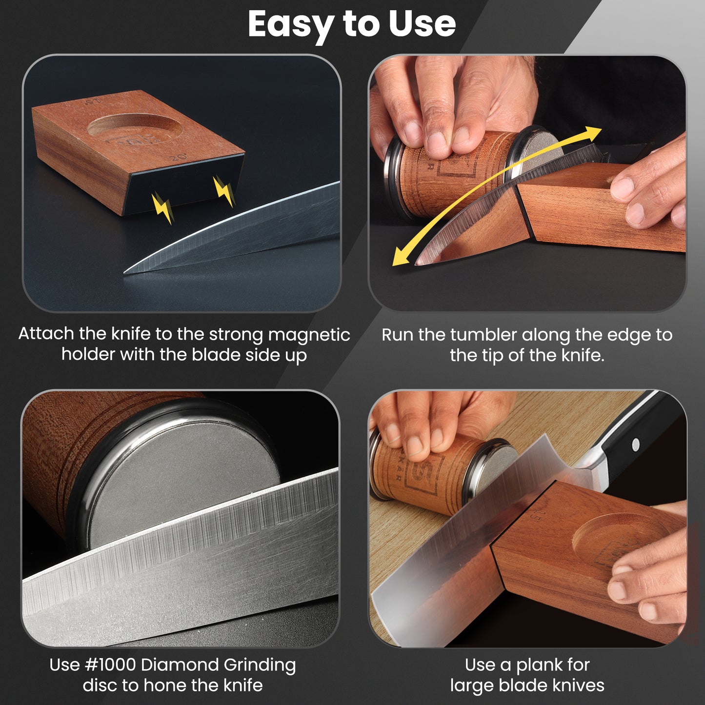 SKÄR Rolling Knife Sharpener Kit