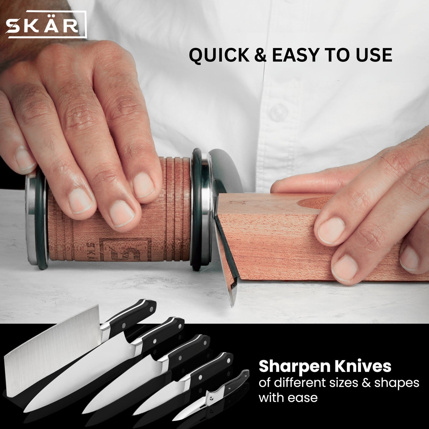 SKÄR Rolling Knife Sharpener Kit